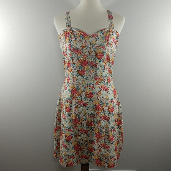 Dress: NEW Tulle Sweetheart Floral Skater Dress - Picture 3 of 7